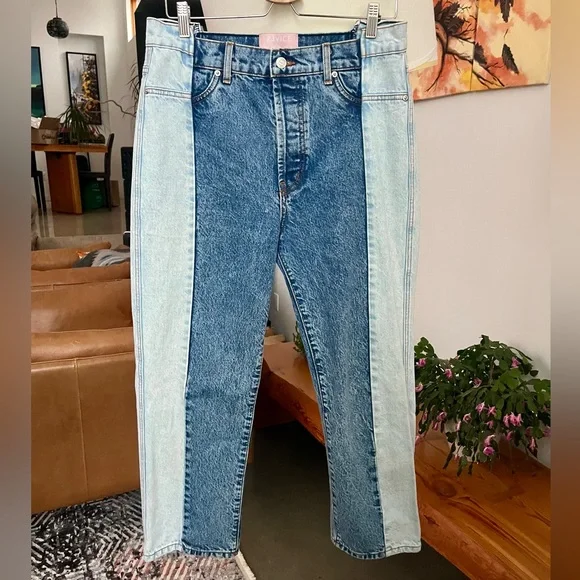 Revice Two-Tone High Rise Denim - Picture 2 of 5